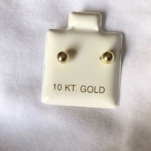 Stud 10k solid gold earring 5mm $49 only greatdeal